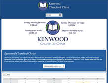 Tablet Screenshot of kenwoodchurchofchrist.com